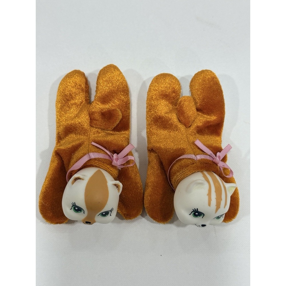 Kitty Surprise Baby Kittens LOT of 2 Stuffed Animal Plush Brown And White Cats - Picture 2 of 9